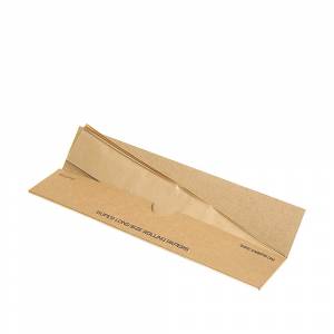 Jumbo Natural Super Long 12inch Papers Unbleached 10 packs
