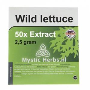Wild Lettuce 50X extract (2.5 grams)