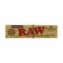 Raw Organic Hemp Connoisseur King Size Slim with Tips 24 packs (full box)