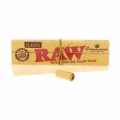 Raw Classic Connoisseur King Size Slim Rolling Papers and Tips 12 packs