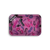 Metal Rolling Tray Sex Toy Pattern 275 x 175 mm - Fire-Flow