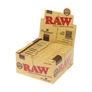 Carton Raw Rolls King Size Slim 5m (24 pièces) - Feuille à rouler