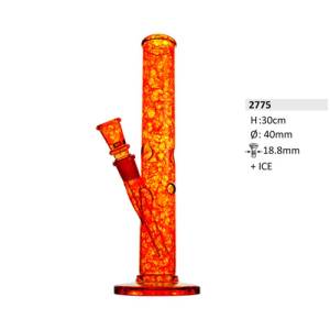 Glass Ice Bong Batik Red, 30 cm