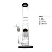 Glass Bong with 8-Arm Percolator and Chillum, 35 cm