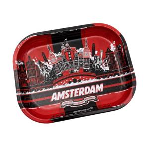 Metal Rolling Tray Amsterdam City - 18x14 cm