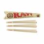 Raw Pre-Rolled Organic Hemp King Size Cones 3 cones (1 pack)