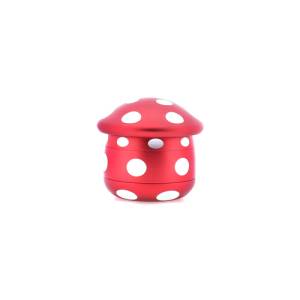 Mushroom Grinder Aluminium 63mm Red